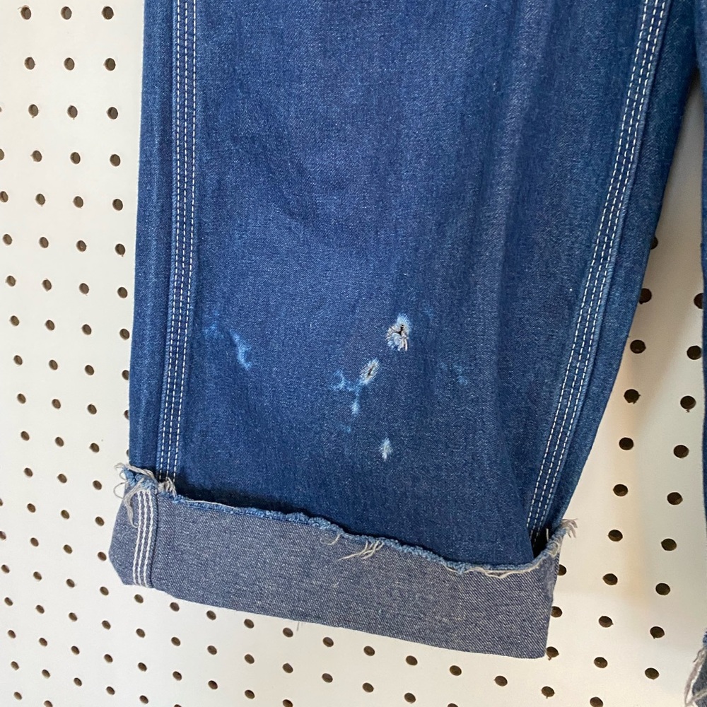 Carhartt Dark Blue Denim Women's Overalls - Picture 7 of 13